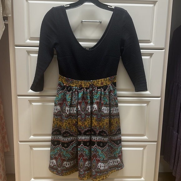 Anthropologie Maeve 3/4 Sleeve Arborea Dress; Size 0P - Picture 3 of 5